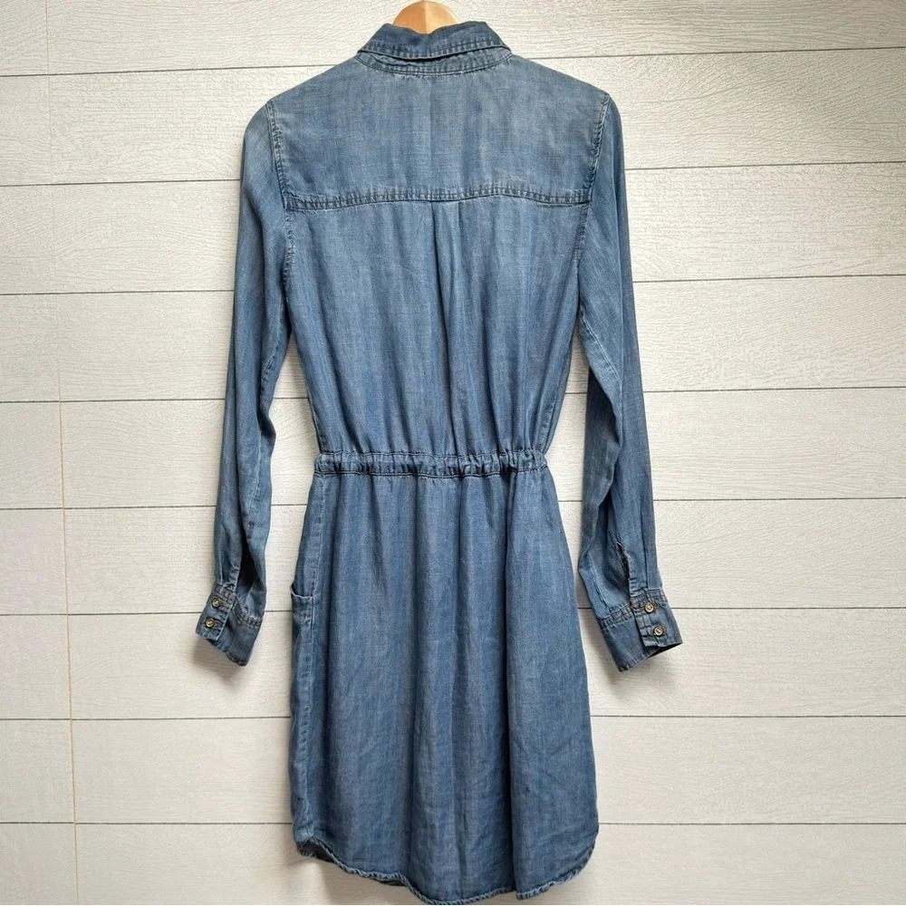 Lovestitch | Rayon Chambray Shirt Dress – Boho Casual | Size S